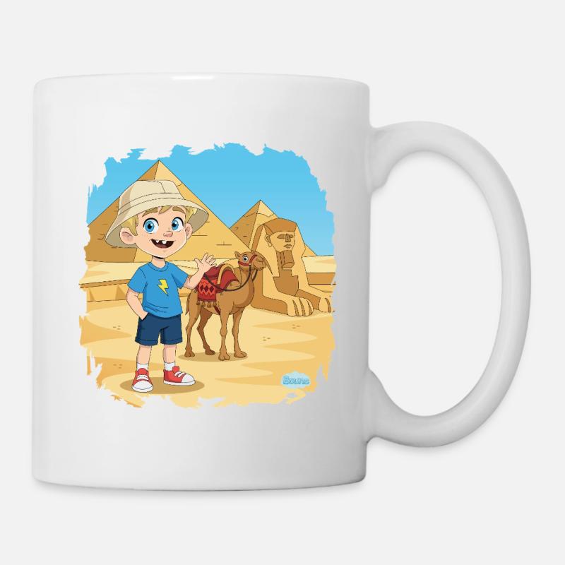 Bouno en Égypte - Aventure aux pyramides - Mug blanc - blanc