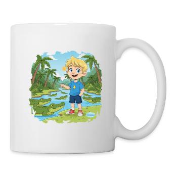 Bouno the Adventurer in the Crocodile Swamp - Mug - white - Right