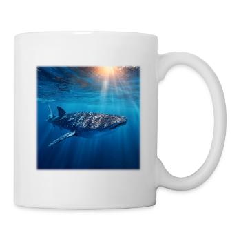 Whale shark in the ocean sea creatures nature design - Mug - white - Right