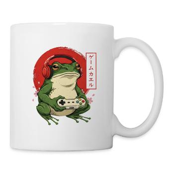 Retro Japanese Gamer Frog - Mug - white - Right