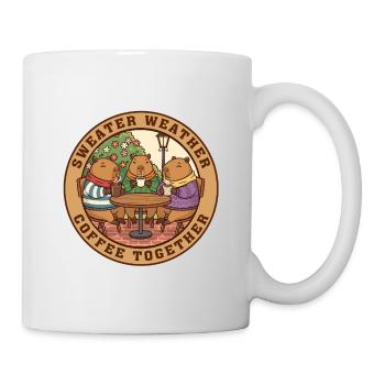 Capybara Sweater Weather Coffee Together - Mug - white - Right