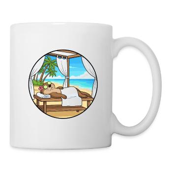 Art relaxant à la Otter Beach Spa Day - Mug blanc - blanc - Droite