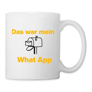 C’était mon WhatsApp – Retro Chat ! Lettre, courrier - Mug blanc - blanc - Droite