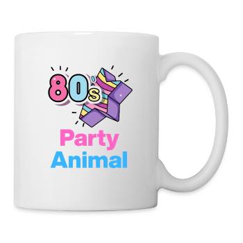 80s Party, Animal – Neon Wild! - Mug - white - Right