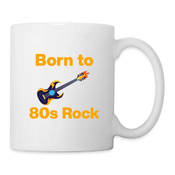 Né dans le rock des années 80, les riffs de feu ! Rock 'n ́Roll - Mug blanc - blanc - Droite