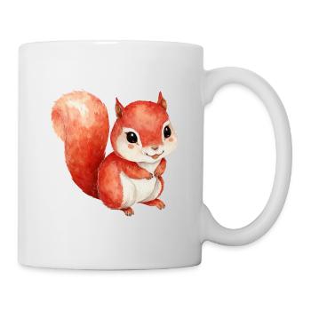 Forest Animal, Cute Squirrel for Kids - Mug - white - Right
