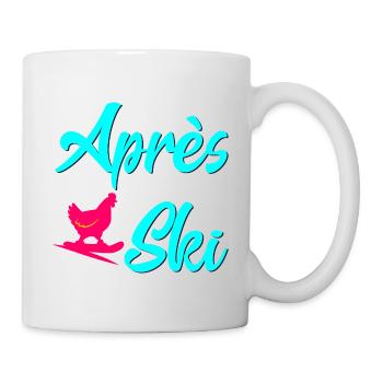 Apres Ski Snowboarding Geflügel - Tasse - Weiß - Rechts