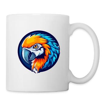 Logo de la mascotte Tropical Parrot Esports - Mug blanc - blanc - Droite