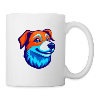 Logo de la mascotte Happy Dog Esports - Mug blanc - blanc - Droite
