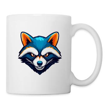 Fierce Raccoon Esports Mascot Logo - Mug - white - Right
