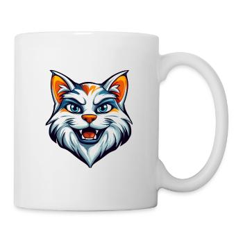 Fierce Feline Cat Mascot Logo - Mug - white - Right
