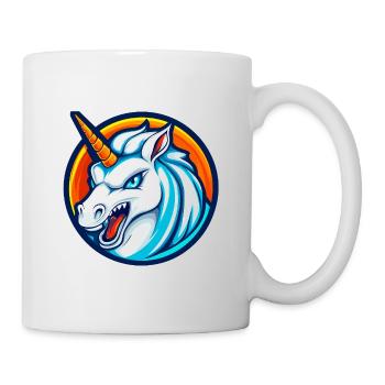Savage Unicorn Esports Mascot Logo - Mug - white - Right