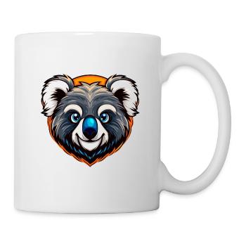 Badge de mascotte Koala Esports mignon - Mug blanc - blanc - Droite