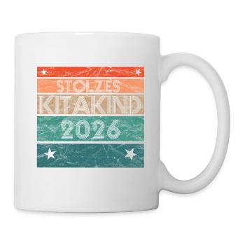 Stolzes Kitakind 2026 Kita Start Kindergarten Hort - Tasse - Weiß - Rechts
