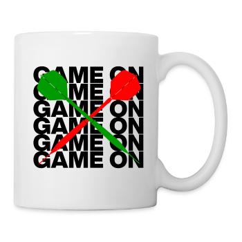 On y va : Attaque à la fléchette ! CENT QUATREVINGT, 2 flèches - Mug blanc - blanc - Droite