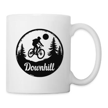 Downhill Mountainbike Abenteuer im Wald - Tasse - Weiß - Rechts