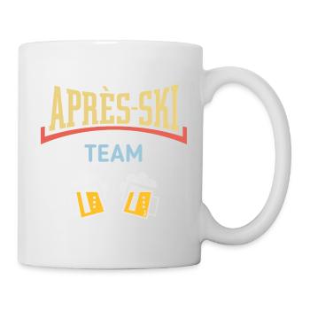 Après-Ski Team (Bier / Apres Ski / Konkav / 5C) - Tasse - Weiß - Rechts