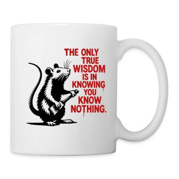 Rat of Knowledge: Nothing Known - Mug - white - Right