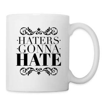 Haters Gonna Hate - Sarcastic Ornate Black - Mug - white - Right
