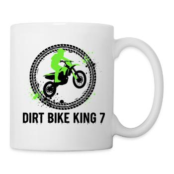 7e anniversaire de Dirt Bike King - Mug blanc - blanc - Droite