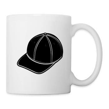Casquette de rap - Mug blanc - blanc - Droite