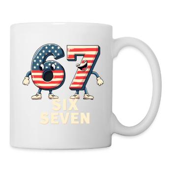 US Flag 67 Memes Six Seven - Mug - white - Right