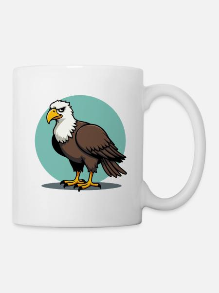 Stolzer Adler Majestätischer Greifvogel - Tasse - Weiß