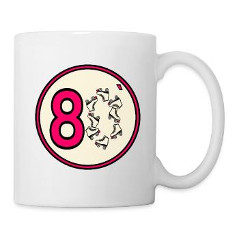 Eighties 80s Roller Skates - Mug - white - Right