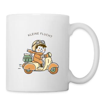 Little Escape – Scooter Illustration - Mug - white - Right