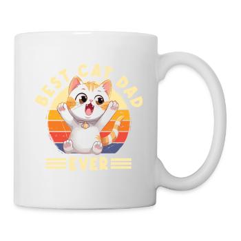 Chat Meilleur Chat Papa Jamais Chat Papa Drôle Dicton - Mug blanc - blanc - Droite