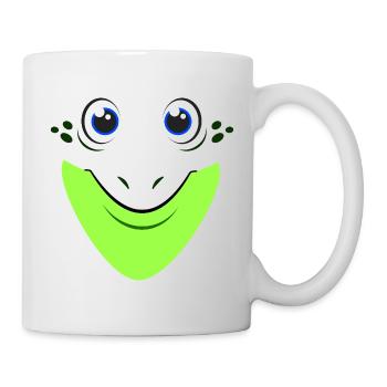 Cute Frog Face Crazy Diy Funny Costume Frog Face - Mug - white - Right