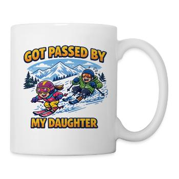 Skiing Got Passed by My Daughter Family Trip - Mug - white - Right