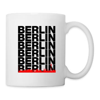 Berlin Skyline, Capital City Love, Berlin Love - Mug - white - Right