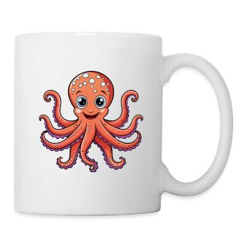Pieuvre - Mug blanc - blanc - Droite