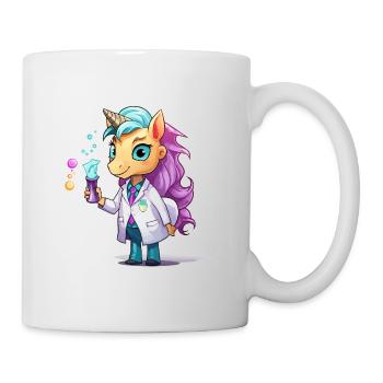 Einhorn-Wissenschaftler im Labor - Tasse - Weiß - Rechts