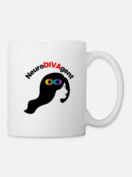 NeuroDivaGent als Superpower, Neurodivergent - Tasse - Weiß