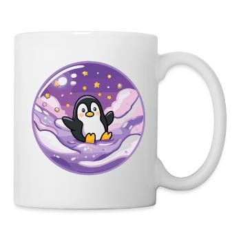 Pinguin im Eis-Universum - Mug - white - Right