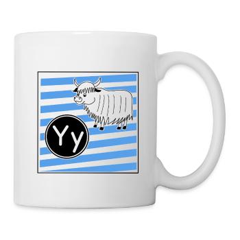 Y wie Yak - Tasse - Weiß - Rechts