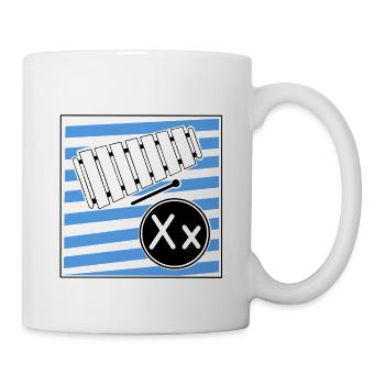 X wie Xylophon - Tasse - Weiß - Rechts
