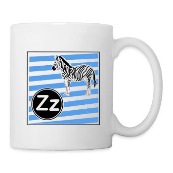 Z wie Zebra - Tasse - Weiß - Rechts
