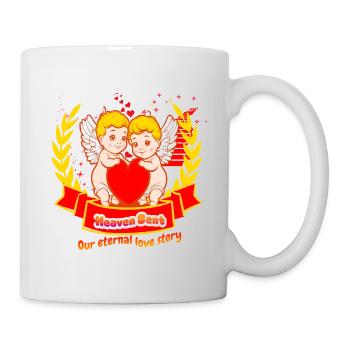 Heaven Sent - Our eternal love story - Mug - white - Right