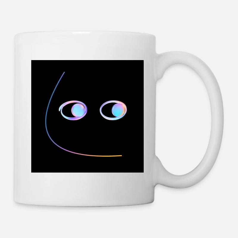 Side Eye_Neon - Mug blanc - blanc