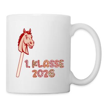 1. Klasse 2026 Hobby Horsing Schülerin - Tasse - Weiß - Rechts