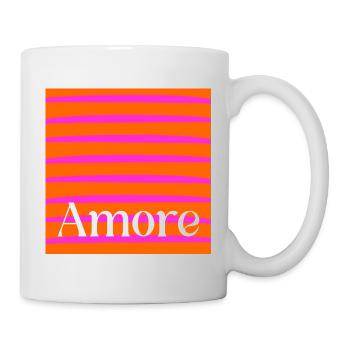Frohen Valentinstag, Liebe - Tasse - Weiß - Rechts