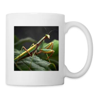 Praying mantis Makro – Elegant mantis - Mug - white - Right