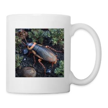 Wood cockroach in detail – Realistic insect macro - Mug - white - Right