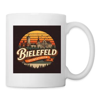 Bielefeld Merge – BUSE en design urbain - Mug blanc - blanc - Droite