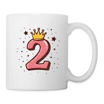 2. Geburtstag Kleine Prinzessin Krone - Tasse - Weiß - Rechts