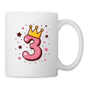 3rd Birthday Little Princess with Crown - Mug - white - Right