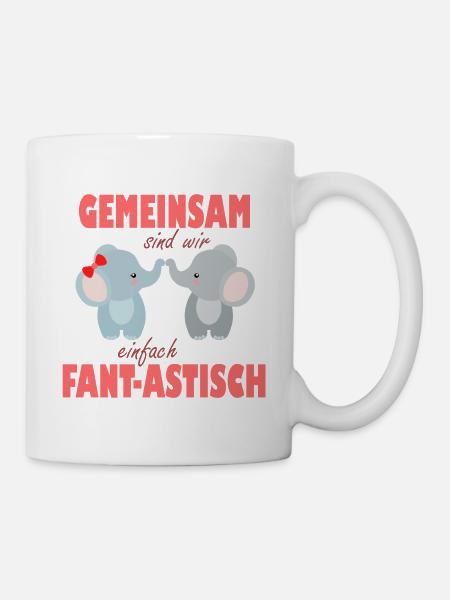 Together We Are Fantastic – Elephant Joy - Mug - white